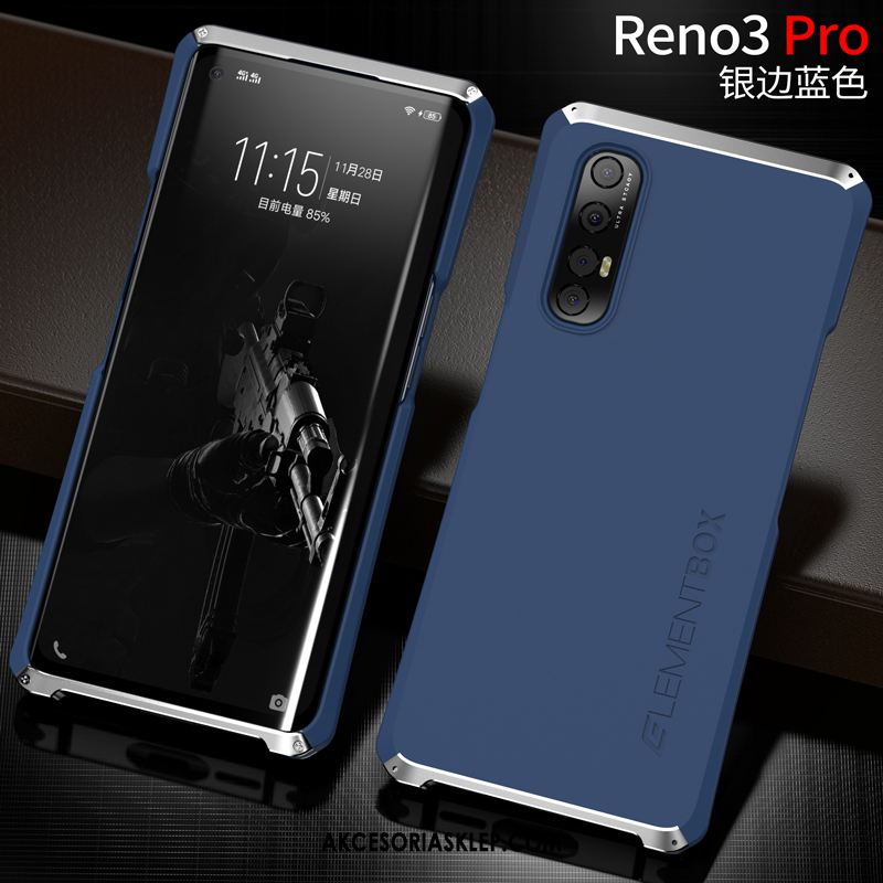 Futerał Oppo Reno 3 Pro Granica Metal Czerwony Netto Telefon Komórkowy Kreatywne Obudowa Kupię