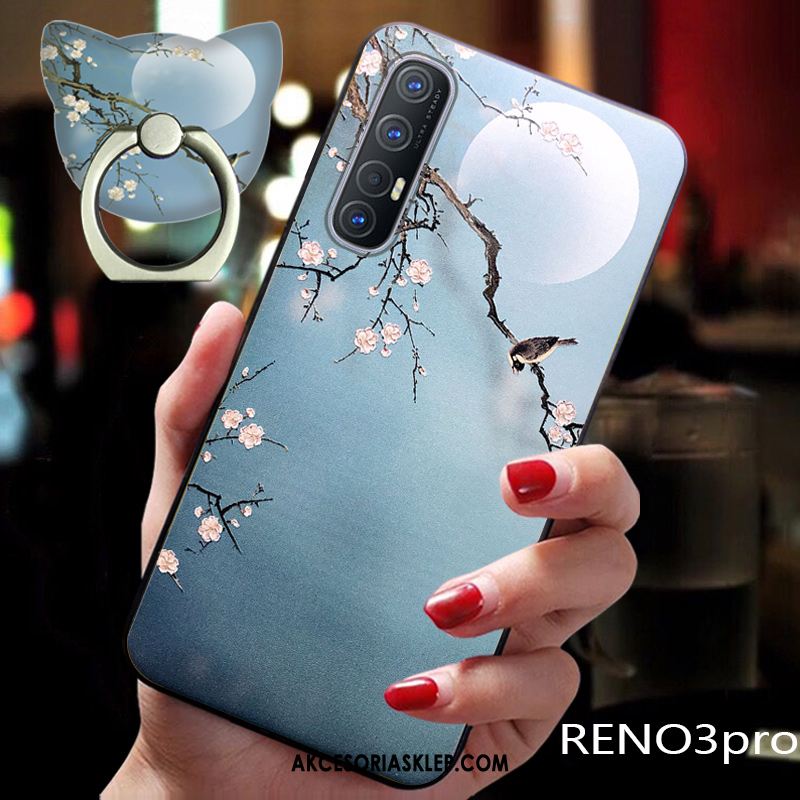 Futerał Oppo Reno 3 Pro Ochraniacz Ring Tendencja All Inclusive Chiński Styl Etui Sklep