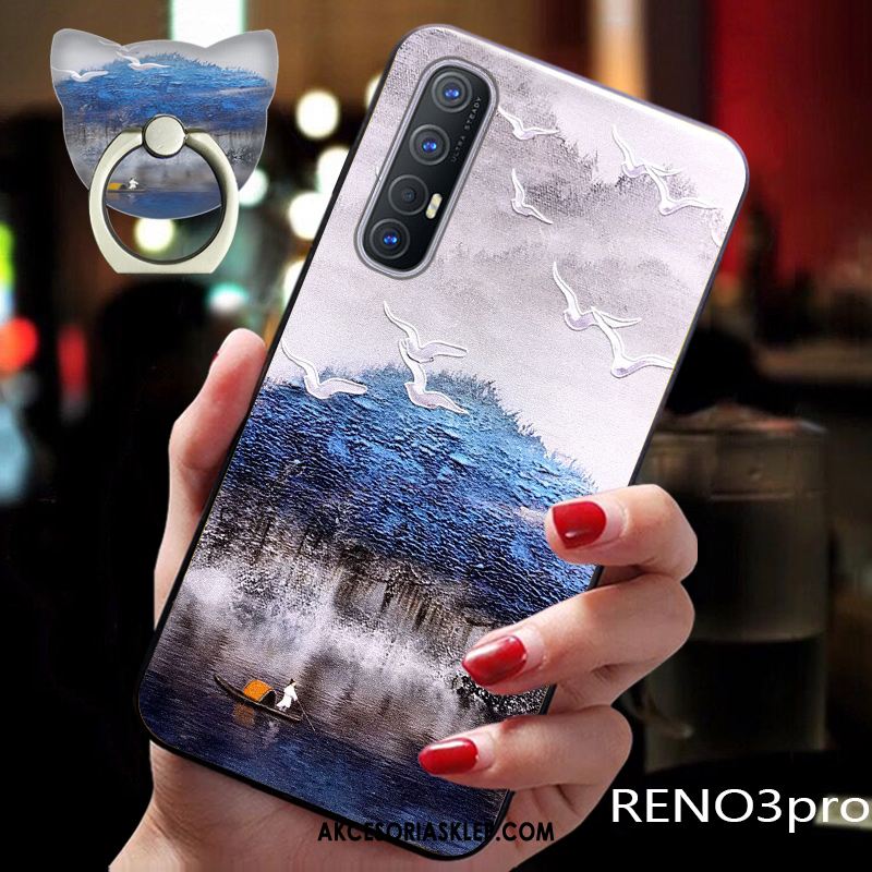 Futerał Oppo Reno 3 Pro Ochraniacz Ring Tendencja All Inclusive Chiński Styl Etui Sklep