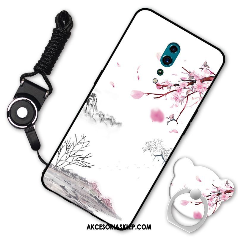 Futerał Oppo Reno Z Miękki Wiszące Ozdoby Czyste Anti-fall Czarny Pokrowce Kupię