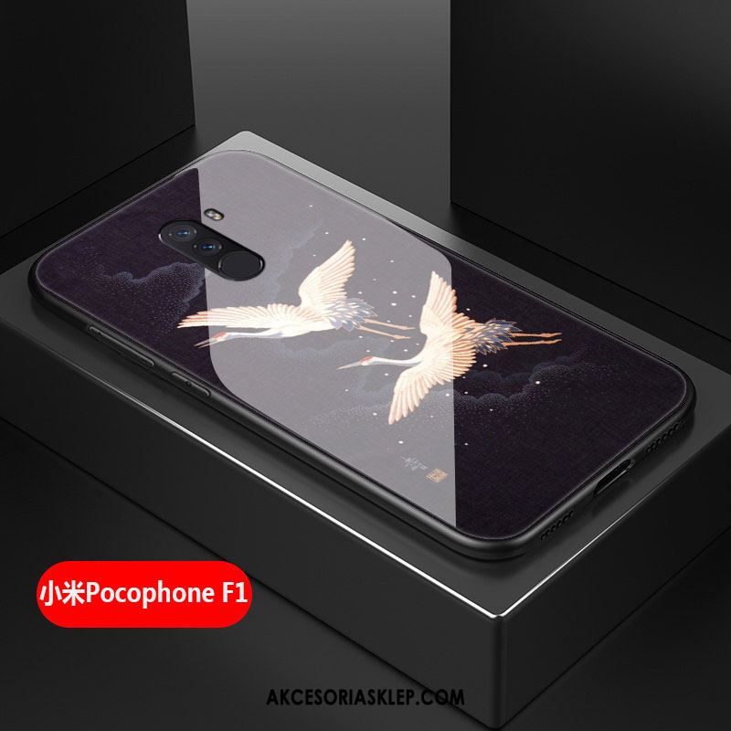 Futerał Pocophone F1 Osobowość Czarny Czerwony Netto Mały Trudno Etui Na Sprzedaż