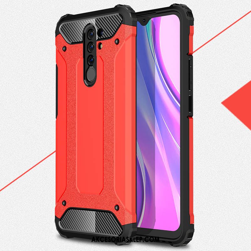 Futerał Redmi 9 Nubuku Nowy Ochraniacz Mały Czerwony Etui Tanie