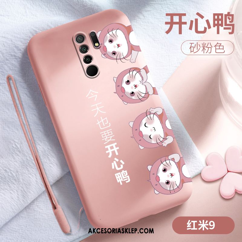 Futerał Redmi 9 Piękny Osobowość Telefon Komórkowy Anti-fall Czerwony Obudowa Dyskont