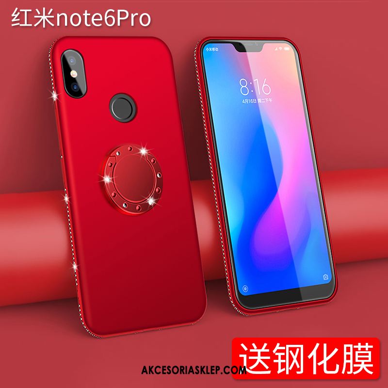 Futerał Redmi Note 6 Pro Ochraniacz Ring Fioletowy Silikonowe Czerwony Sklep