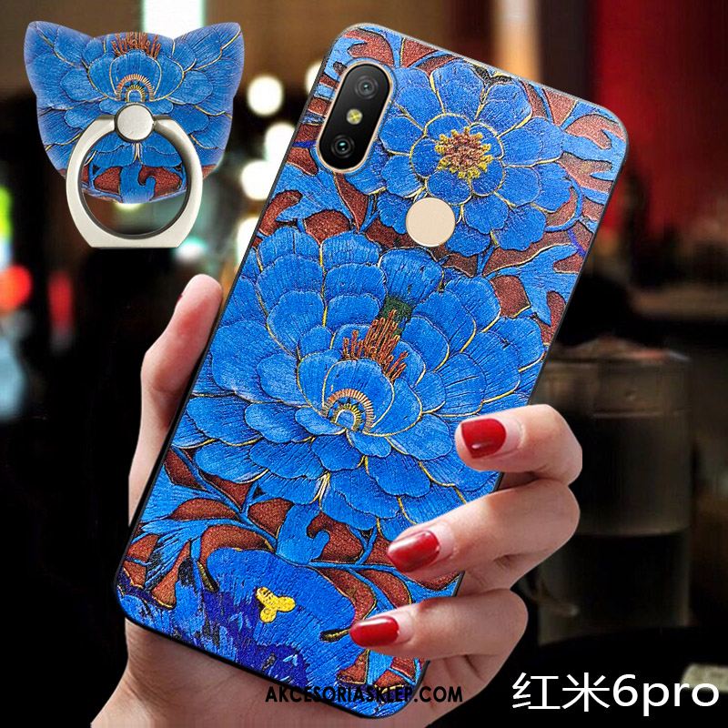 Futerał Redmi Note 6 Pro Silikonowe Chiński Styl Vintage Cienkie Czerwony Etui Sprzedam