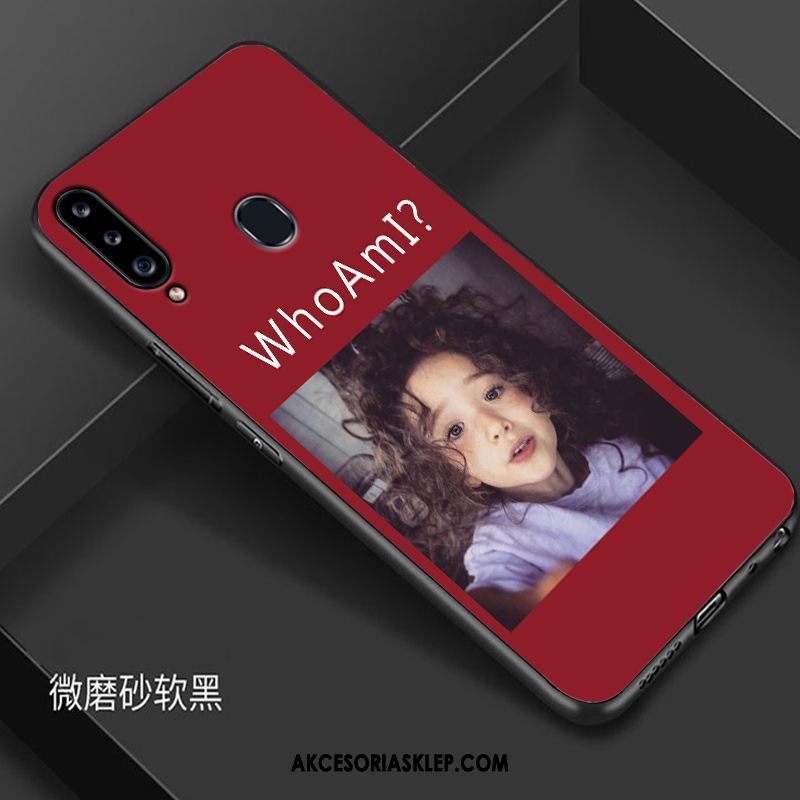 Futerał Samsung Galaxy A20s Telefon Komórkowy Ochraniacz Anti-fall Czerwony Modna Marka Etui Dyskont