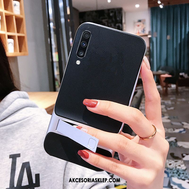 Futerał Samsung Galaxy A30s Lekki I Cienki W Kratę Anti-fall Moda Czerwony Obudowa Kup