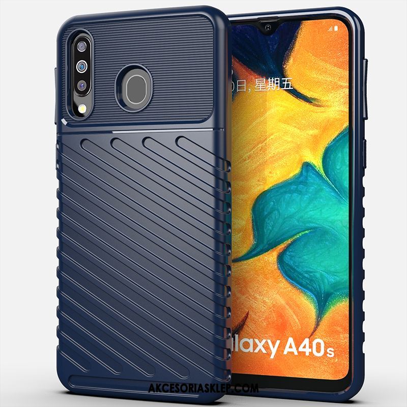 Futerał Samsung Galaxy A40s Anti-fall Gwiazda Proste Telefon Komórkowy Czarny Obudowa Tanie