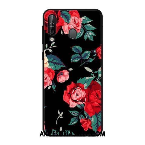 Futerał Samsung Galaxy A40s Telefon Komórkowy Miękki Różowe Nubuku Czarny Etui Online