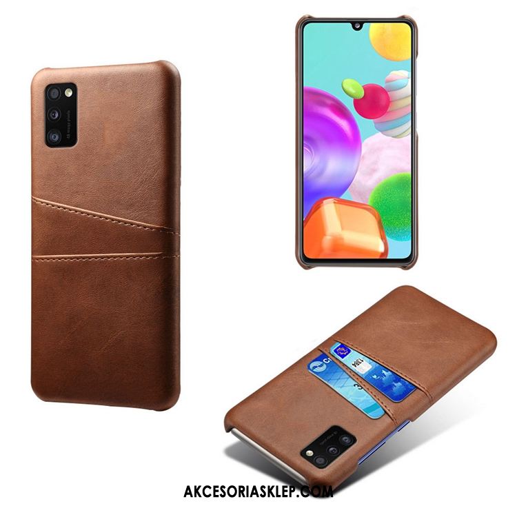 Futerał Samsung Galaxy A41 Ochraniacz Karta Gwiazda Skóra Zielony Pokrowce Tanie