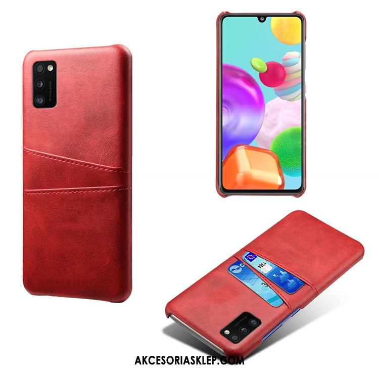Futerał Samsung Galaxy A41 Ochraniacz Karta Gwiazda Skóra Zielony Pokrowce Tanie