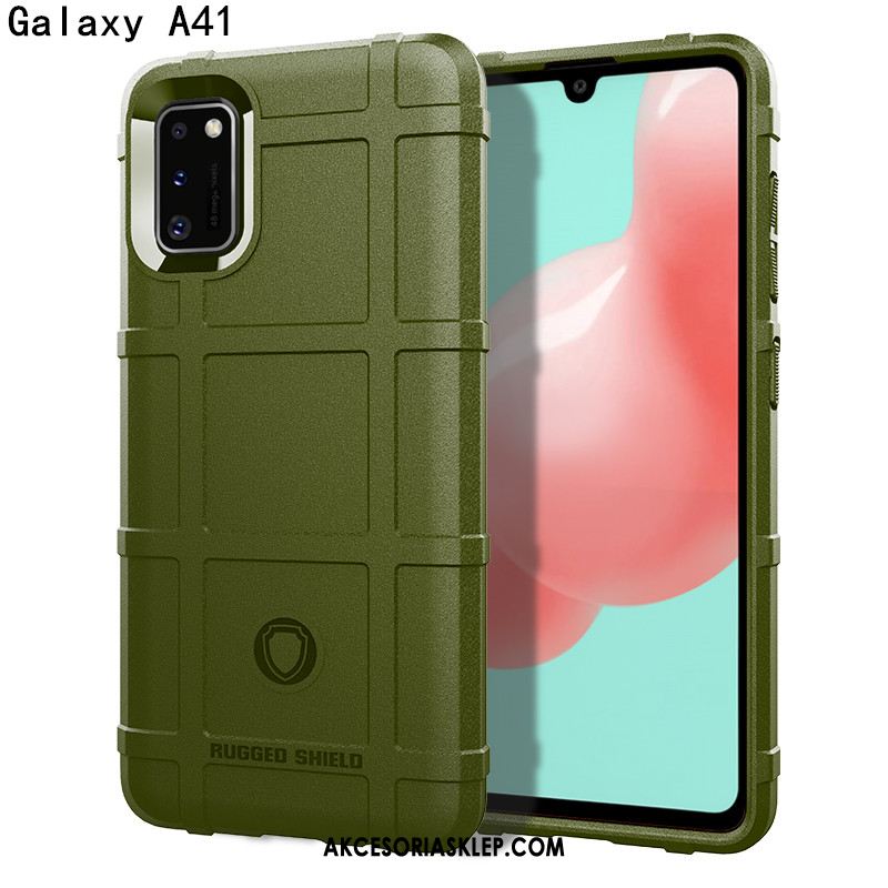 Futerał Samsung Galaxy A41 Zielony All Inclusive Trzy Mechanizmy Obronne Miękki Silikonowe Pokrowce Sklep