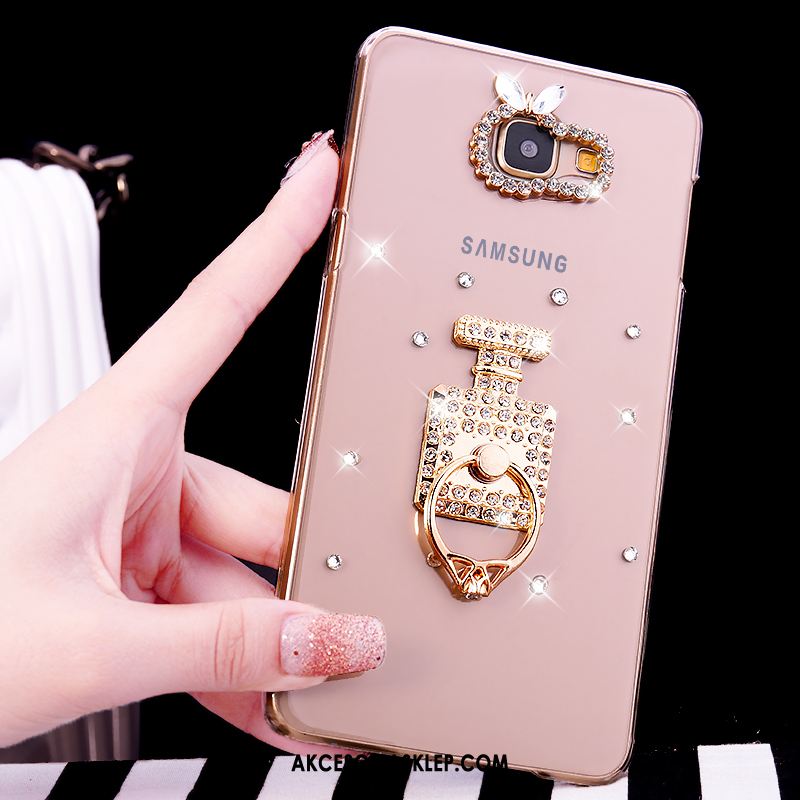 Futerał Samsung Galaxy A5 2016 Rhinestone Różowe Przezroczysty Ring Gwiazda Obudowa Kupię