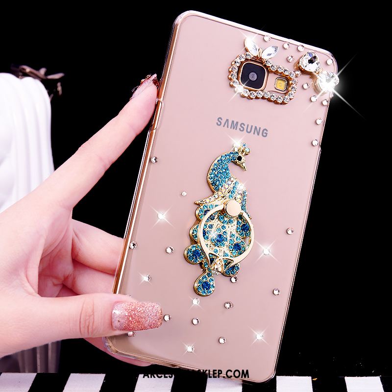 Futerał Samsung Galaxy A5 2016 Rhinestone Różowe Przezroczysty Ring Gwiazda Obudowa Kupię