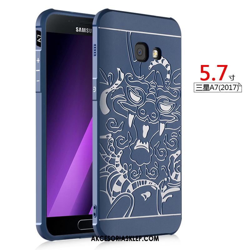 Futerał Samsung Galaxy A5 2017 Osobowość Czerwony Netto Relief Anti-fall All Inclusive Etui Sklep