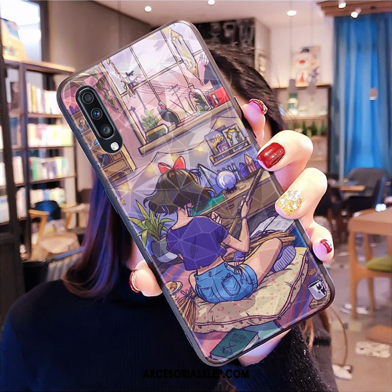 Futerał Samsung Galaxy A50s Czerwony Netto Kształt Diamentu Mały Telefon Komórkowy Świeży Etui Online