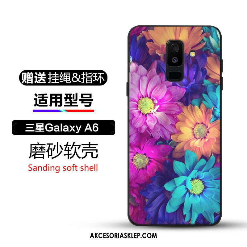 Futerał Samsung Galaxy A6+ Nubuku Anti-fall Czarny Gwiazda Ochraniacz Obudowa Sklep