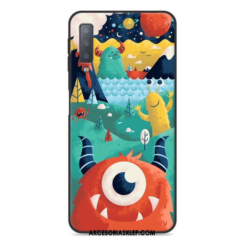Futerał Samsung Galaxy A7 2018 Anti-fall Telefon Komórkowy Zielony Kreskówka Miękki Etui Oferta