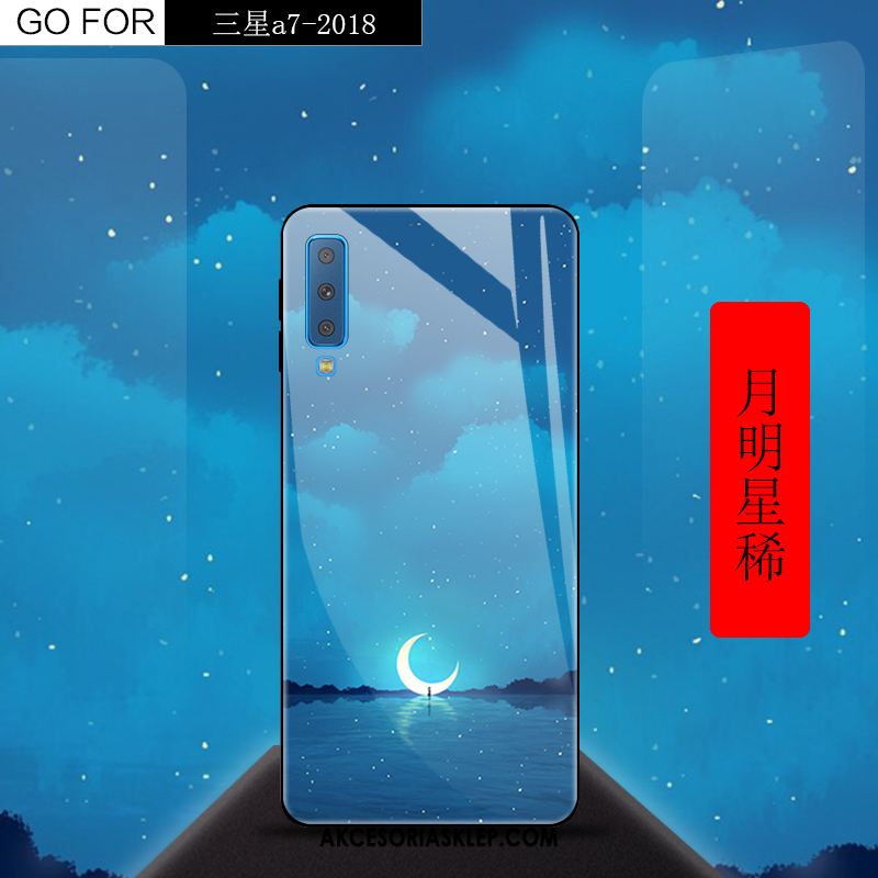 Futerał Samsung Galaxy A7 2018 Kolor Gradientu Gwiazda Szkło Telefon Komórkowy Kreatywne Pokrowce Kup
