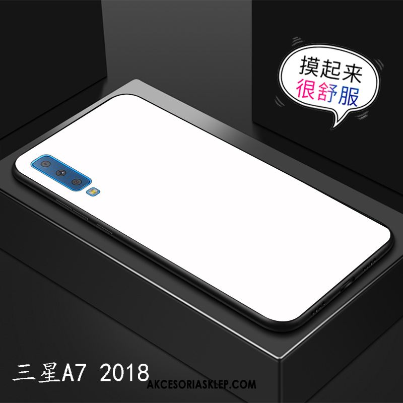 Futerał Samsung Galaxy A7 2018 Lustro Szkło Telefon Komórkowy Modna Marka Jednolity Kolor Etui Sklep