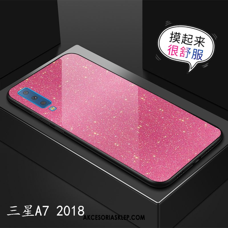 Futerał Samsung Galaxy A7 2018 Lustro Szkło Telefon Komórkowy Modna Marka Jednolity Kolor Etui Sklep