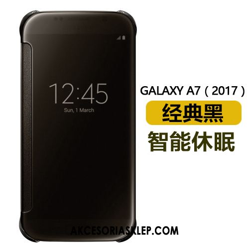 Futerał Samsung Galaxy A7 2018 Lustro Telefon Komórkowy Różowe Złoto Spoczynek Ochraniacz Obudowa Sprzedam