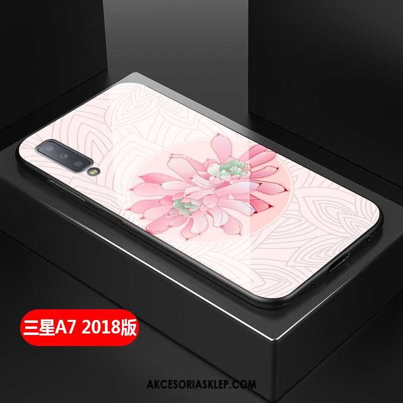Futerał Samsung Galaxy A7 2018 Ochraniacz Miękki Szkło All Inclusive Różowe Etui Sklep