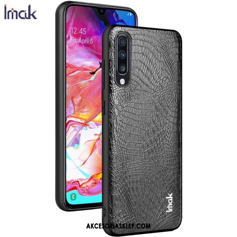 Futerał Samsung Galaxy A70s Gwiazda Czarny Skóra Wzór Krokodyla Trudno Sklep