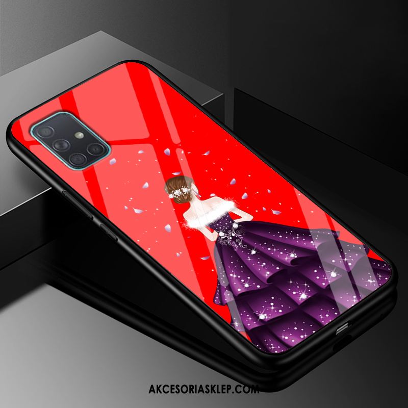 Futerał Samsung Galaxy A71 Anti-fall Miękki Szkło Moda Gwiazda Dyskont