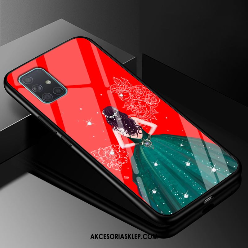 Futerał Samsung Galaxy A71 Anti-fall Miękki Szkło Moda Gwiazda Dyskont