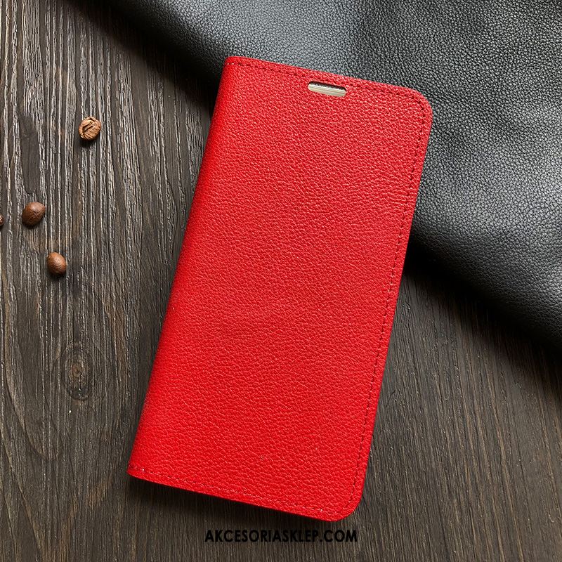 Futerał Samsung Galaxy A71 Wzór Ochraniacz Czerwony Telefon Komórkowy Prawdziwa Skóra Etui Sklep