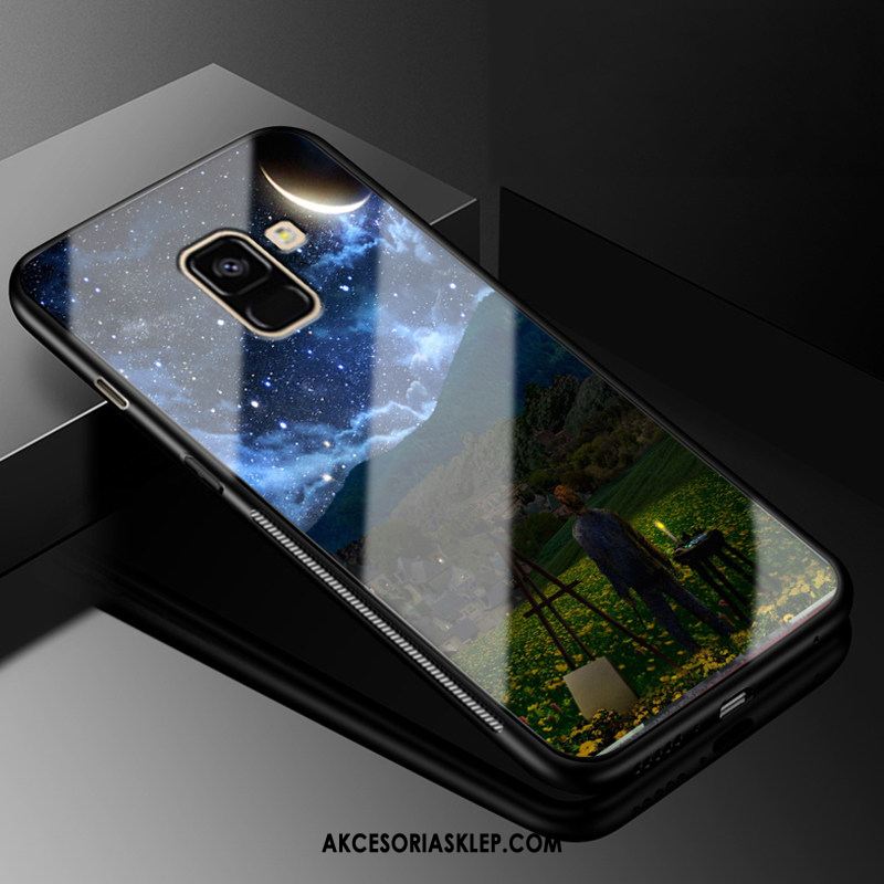 Futerał Samsung Galaxy A8 2018 Gwiazda Telefon Komórkowy Osobowość Różowe Szkło Pokrowce Sklep