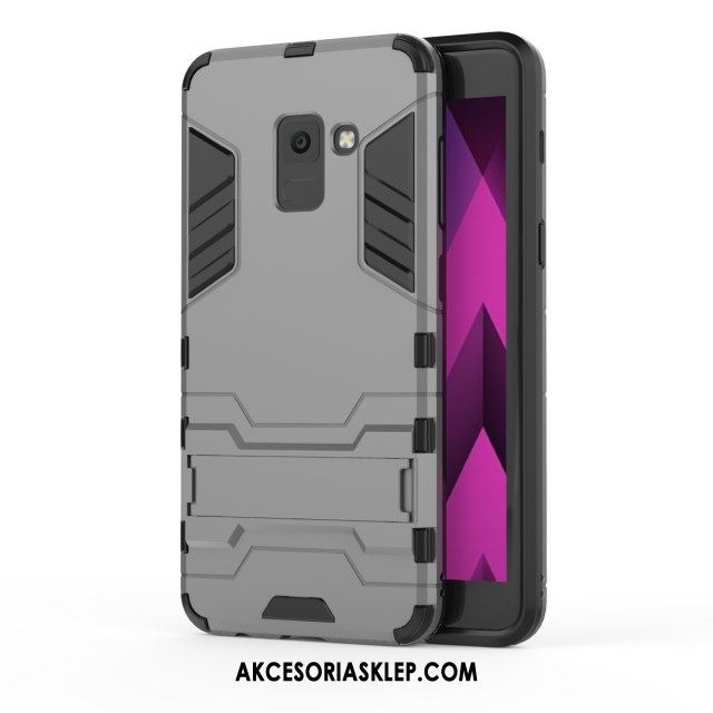 Futerał Samsung Galaxy A8 2018 Kreatywne Anti-fall Wspornik Tendencja Szary Etui Online
