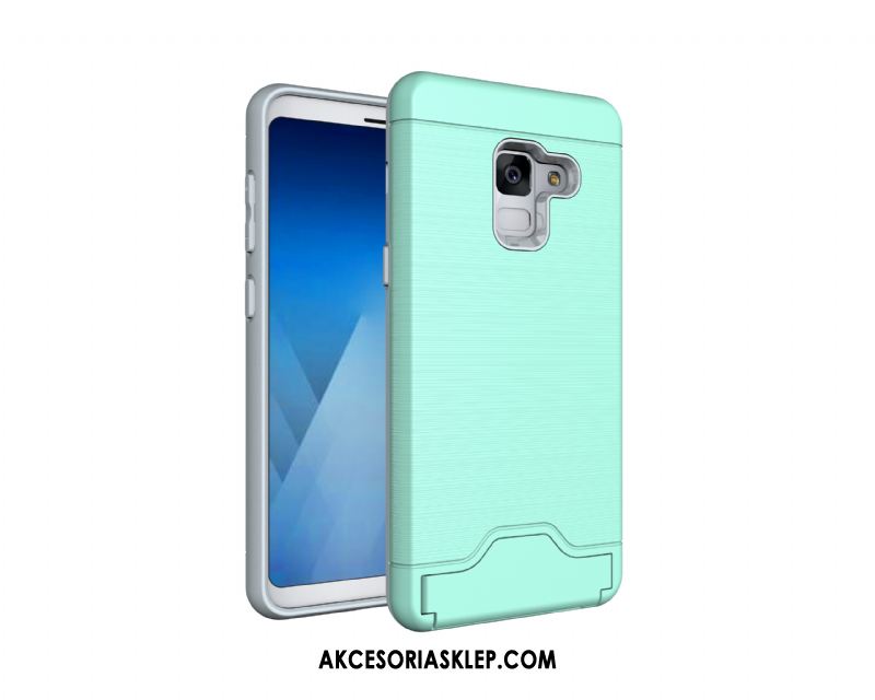 Futerał Samsung Galaxy A8 2018 Pancerz Ochraniacz Anti-fall Jedwab Czarny Pokrowce Sklep