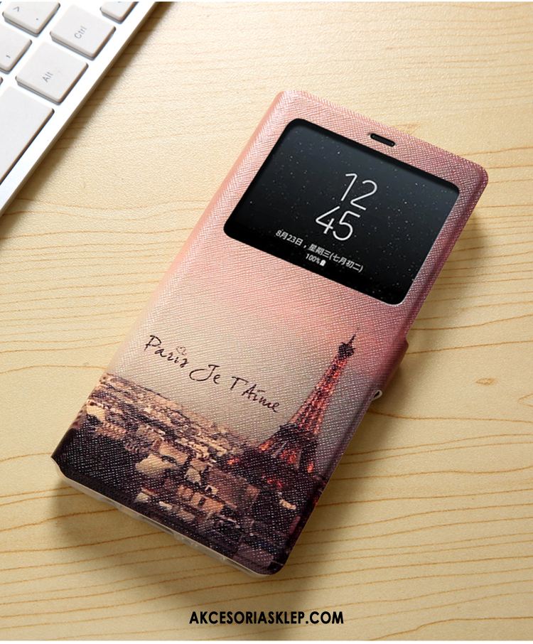 Futerał Samsung Galaxy A8 2018 Telefon Komórkowy Anti-fall Skórzany Futerał Różowe Ochraniacz Obudowa Kupię