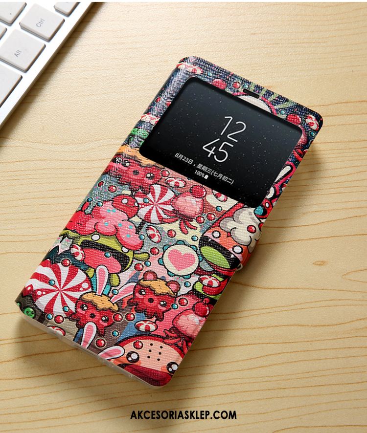 Futerał Samsung Galaxy A8 2018 Telefon Komórkowy Anti-fall Skórzany Futerał Różowe Ochraniacz Obudowa Kupię