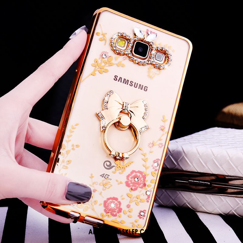 Futerał Samsung Galaxy A8 Gwiazda Silikonowe Telefon Komórkowy Różowe Złoto Luksusowy Etui Online
