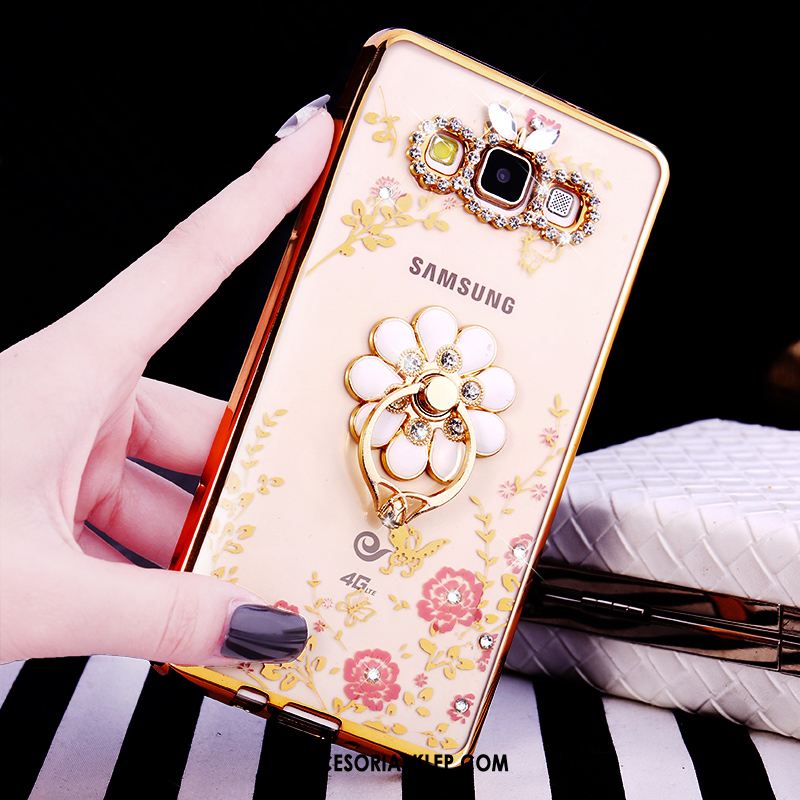 Futerał Samsung Galaxy A8 Gwiazda Silikonowe Telefon Komórkowy Różowe Złoto Luksusowy Etui Online