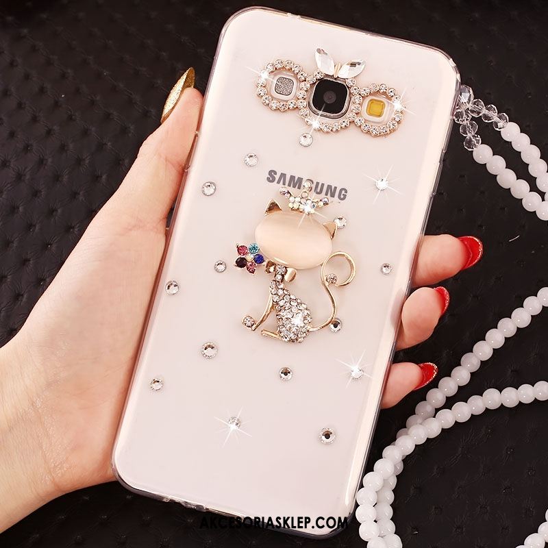 Futerał Samsung Galaxy A8 Miękki Rhinestone Telefon Komórkowy Przezroczysty Silikonowe Etui Tanie