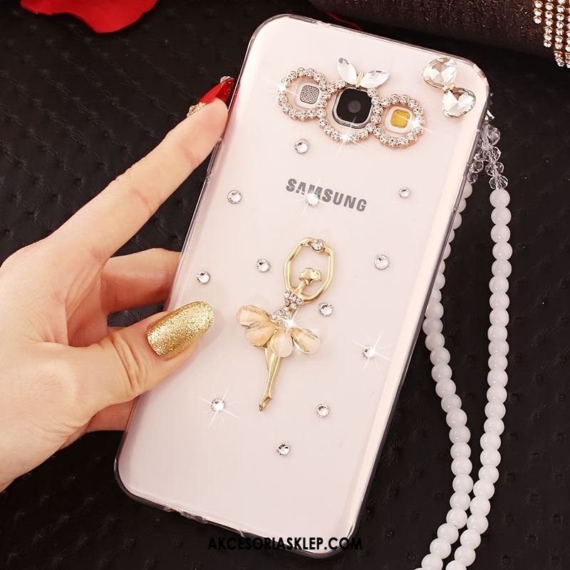 Futerał Samsung Galaxy A8 Miękki Rhinestone Telefon Komórkowy Przezroczysty Silikonowe Etui Tanie