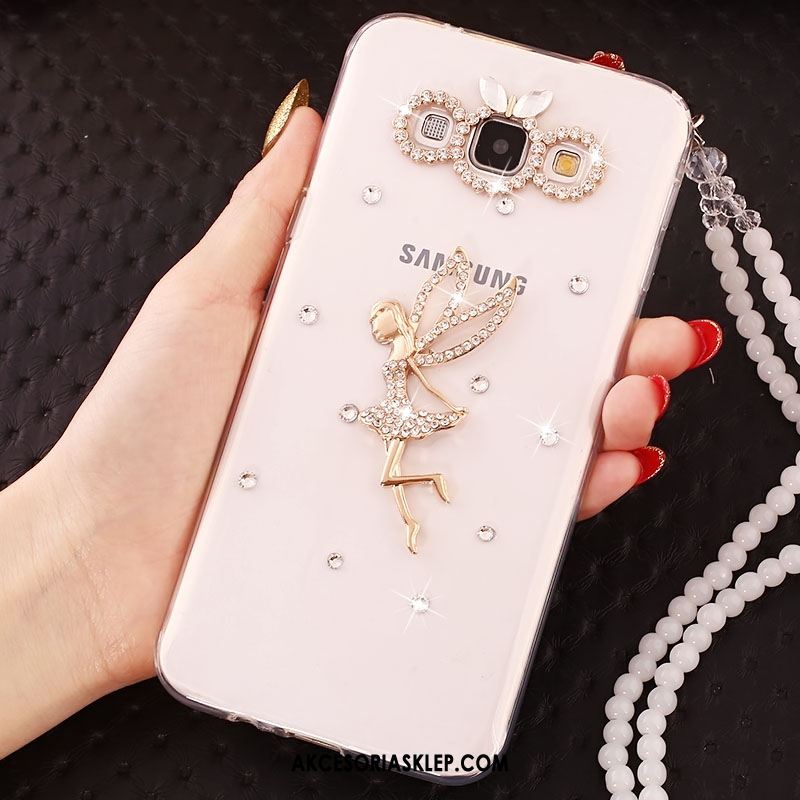 Futerał Samsung Galaxy A8 Miękki Rhinestone Telefon Komórkowy Przezroczysty Silikonowe Etui Tanie