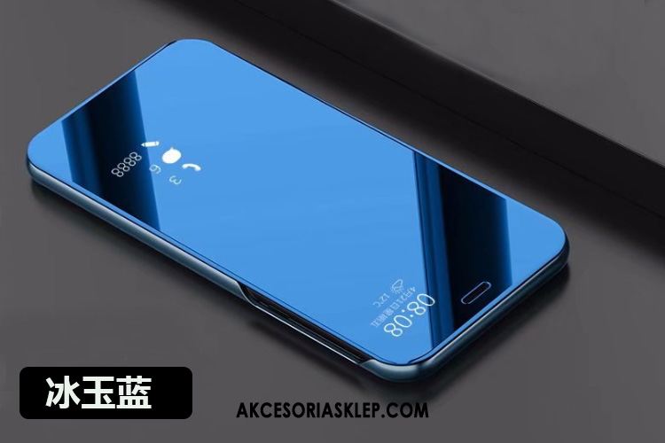 Futerał Samsung Galaxy A8 Niebieski Lustro Skórzany Futerał Ochraniacz Wspornik Etui Sprzedam