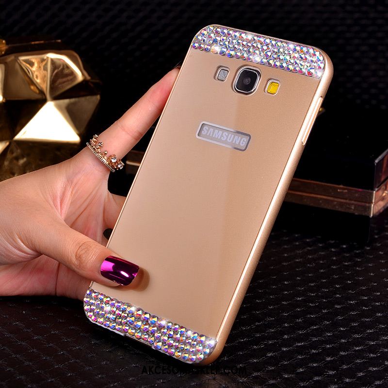 Futerał Samsung Galaxy A8 Srebro Metal Gwiazda Granica Tylna Pokrywa Etui Tanie