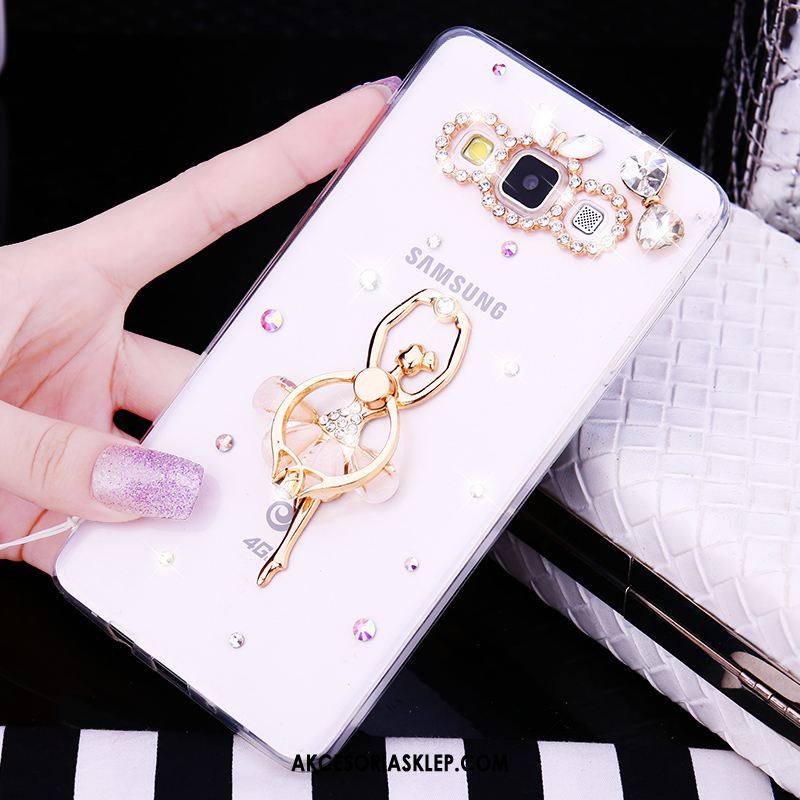 Futerał Samsung Galaxy A8 Telefon Komórkowy Biały Miękki Rhinestone Anti-fall Pokrowce Na Sprzedaż