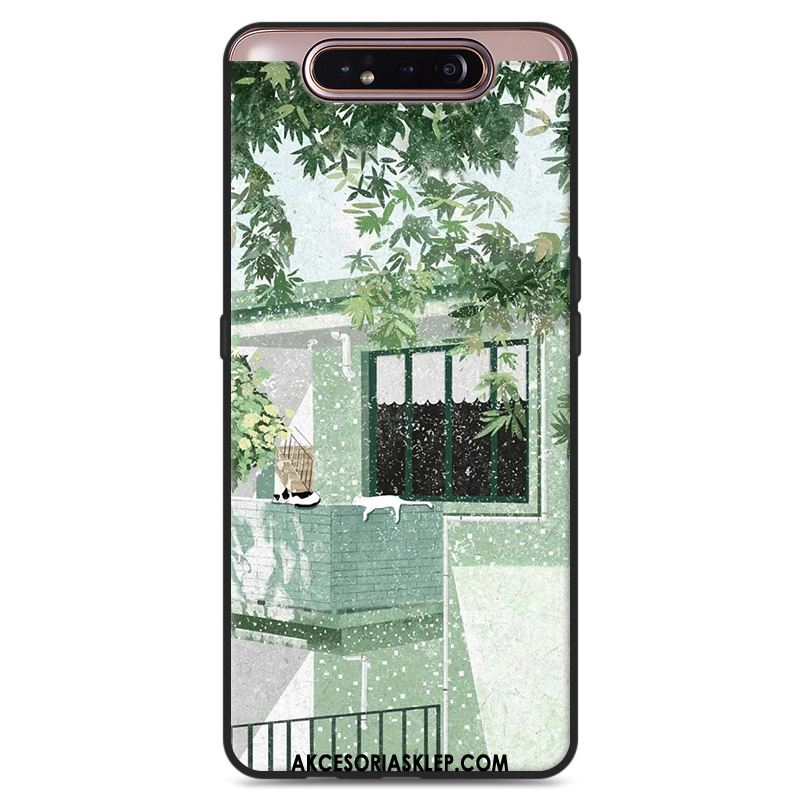 Futerał Samsung Galaxy A80 Silikonowe Wiszące Ozdoby Sztuka Świeży Zielony Pokrowce Sprzedam