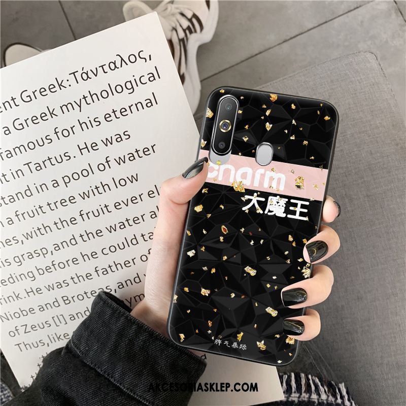 Futerał Samsung Galaxy A8s Kształt Diamentu Telefon Komórkowy Czarny Złoto Tendencja Pokrowce Na Sprzedaż