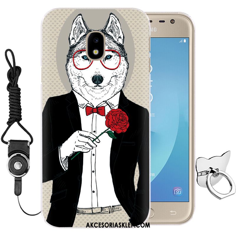 Futerał Samsung Galaxy J3 2017 Silikonowe Kreskówka Ochraniacz Anti-fall Purpurowy Etui Sklep