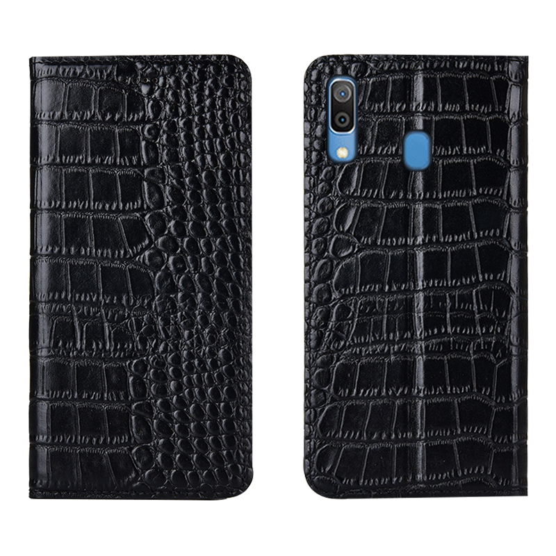 Futerał Samsung Galaxy M20 Krokodyl Ochraniacz Skórzany Futerał Prawdziwa Skóra Gwiazda Etui Oferta