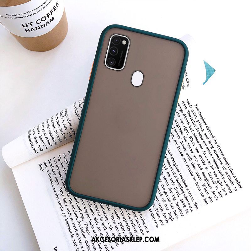 Futerał Samsung Galaxy M30s Czerwony Nubuku Anti-fall Trudno All Inclusive Etui Sklep