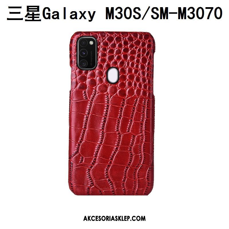 Futerał Samsung Galaxy M30s Moda Prawdziwa Skóra Luksusowy Tylna Pokrywa Dostosowane Sprzedam